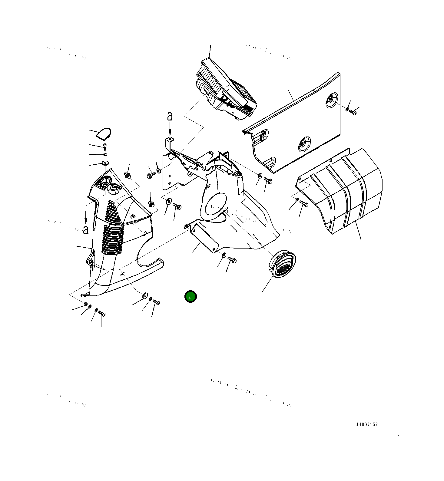 Крышка 2A55311532 Komatsu