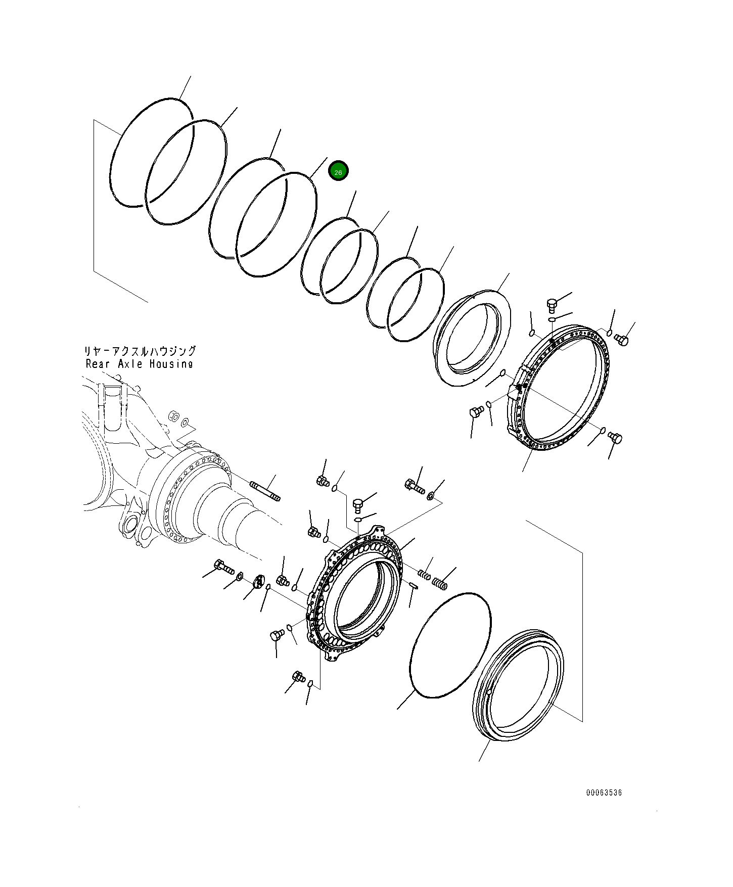 Кольцо 561-34-71680 Komatsu