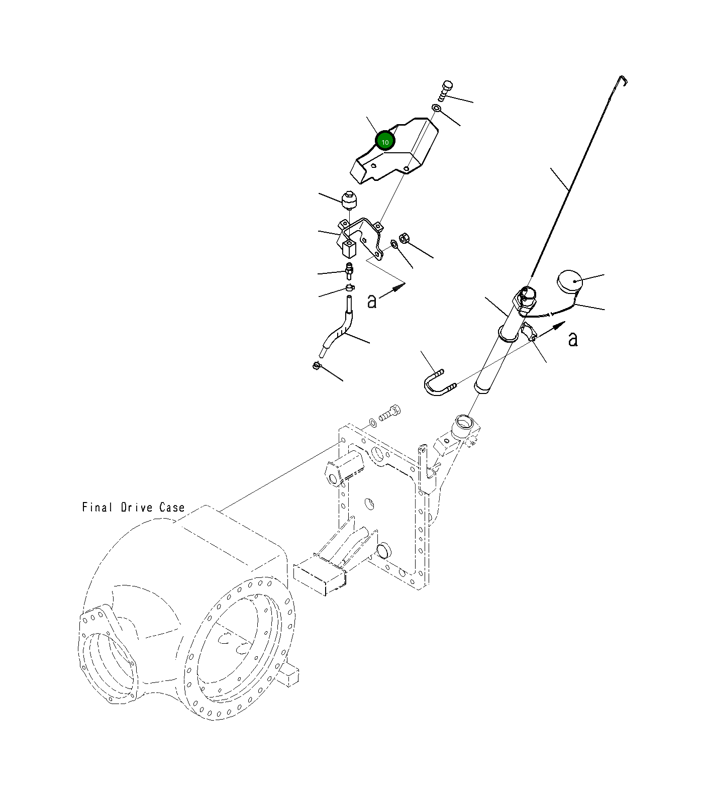 Крышка 23H-22-82030  Komatsu