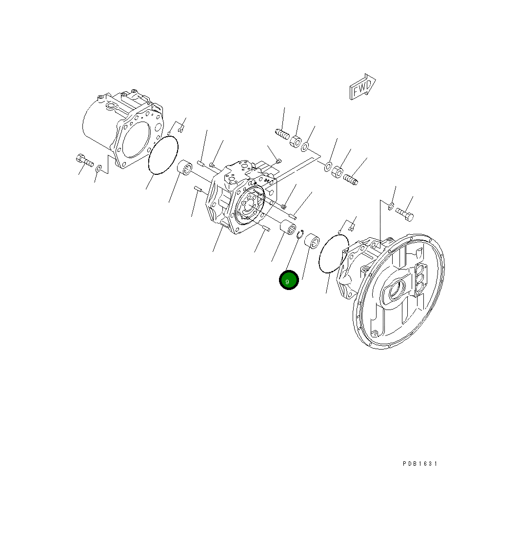 Кольцо 708-2H-12420  Komatsu