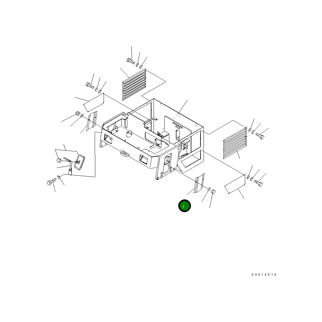 Крышка 266-58-98220 Komatsu