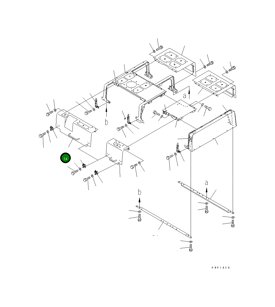 Крышка 209-53-12520 Komatsu
