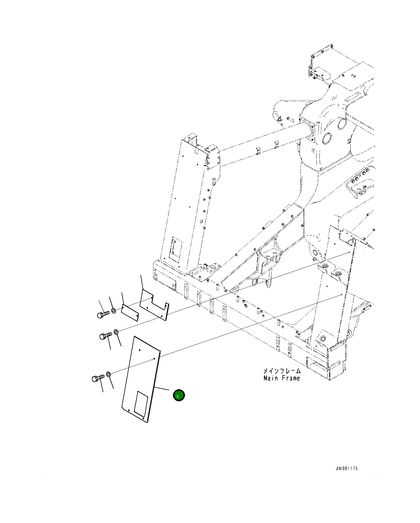 Крышка 561-89-85950 Komatsu