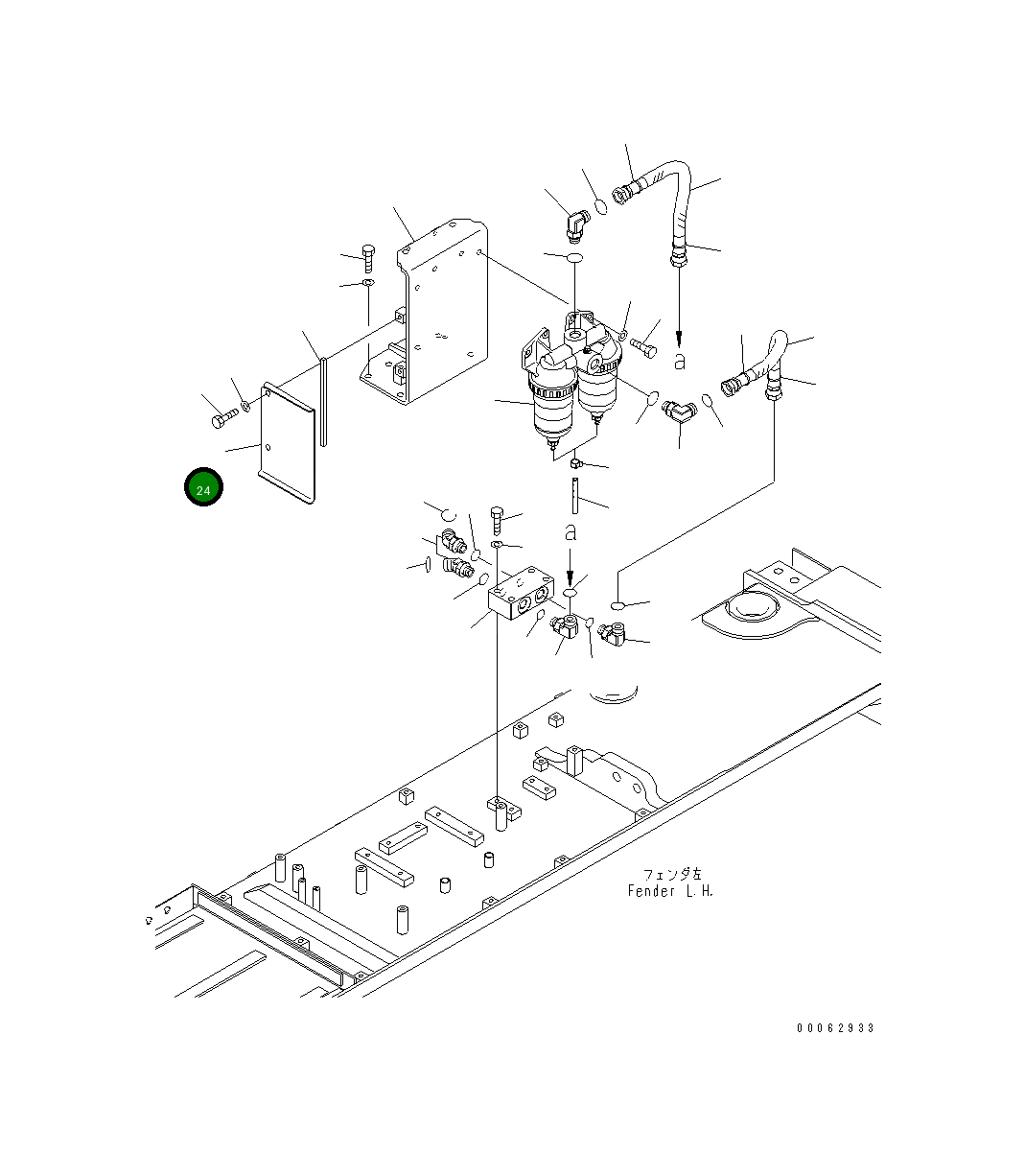 Крышка 195-04-45121  Komatsu