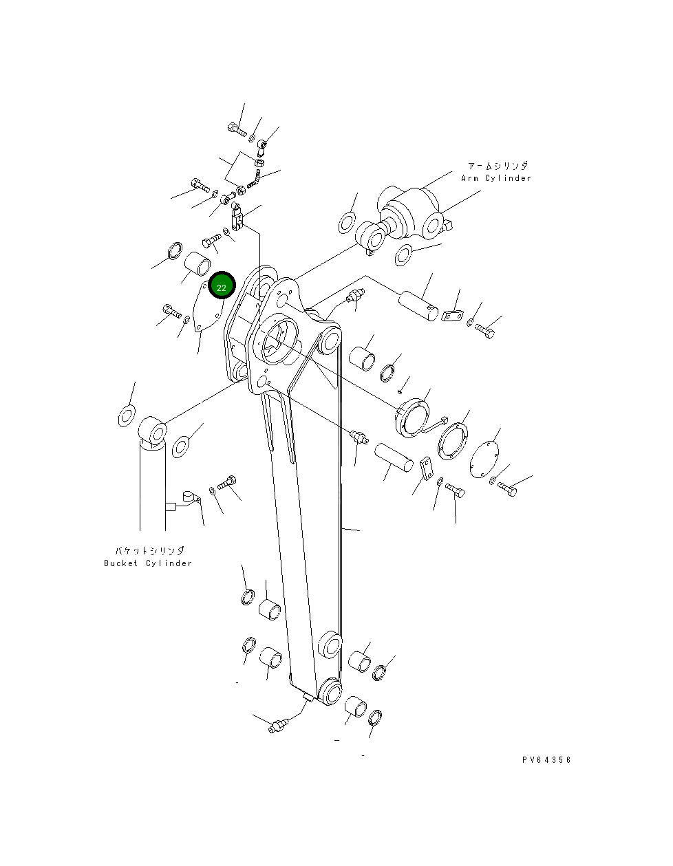 Болт 21U-70-21970 Komatsu