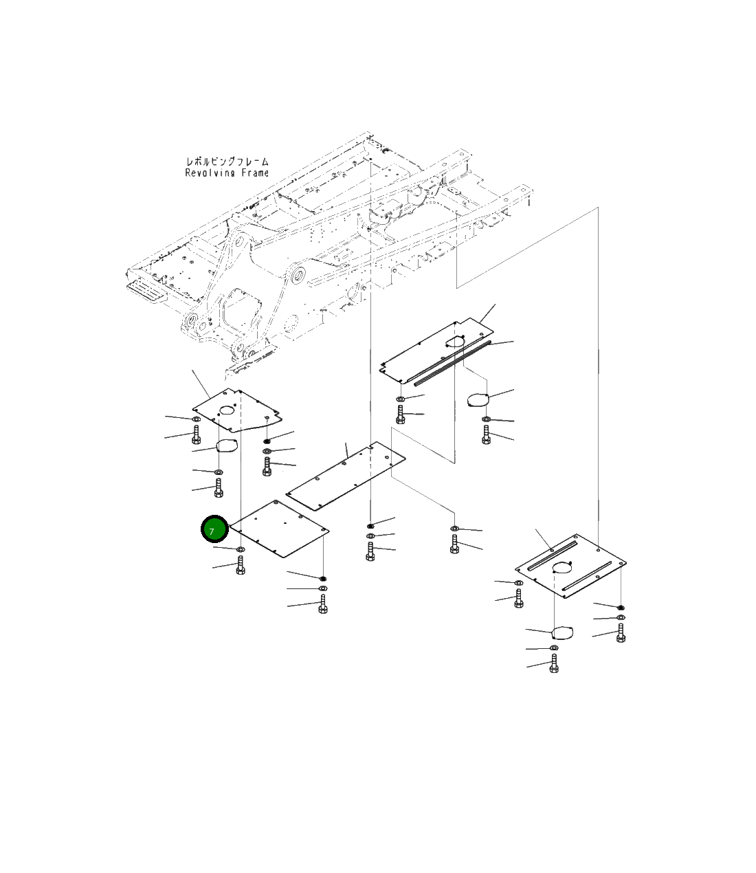 Крышка 207-54-42241 Komatsu