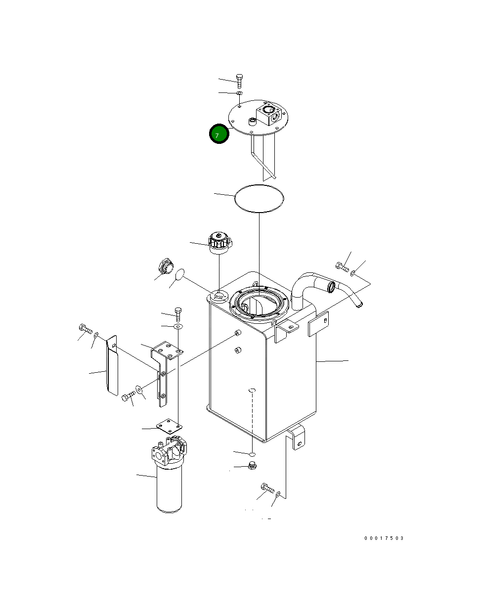 Крышка 416-60-35161 Komatsu