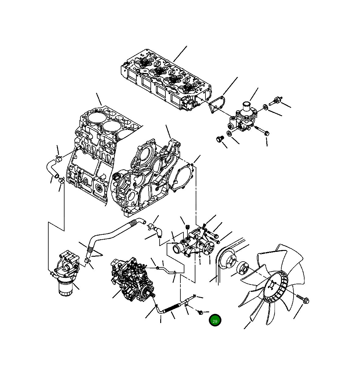 Болт YM261060-60122  Komatsu