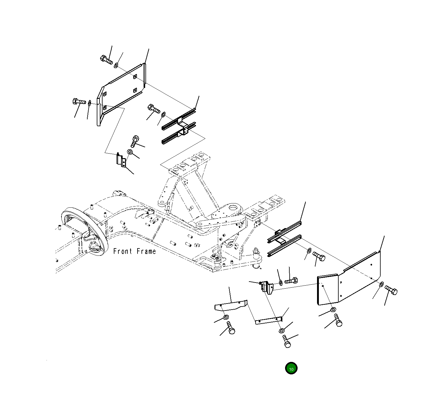 Крышка 23H-54-14191 Komatsu