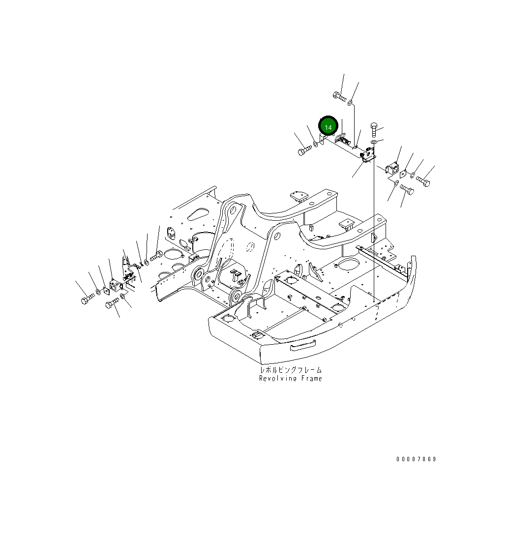 Крышка 22U-06-28120 Komatsu