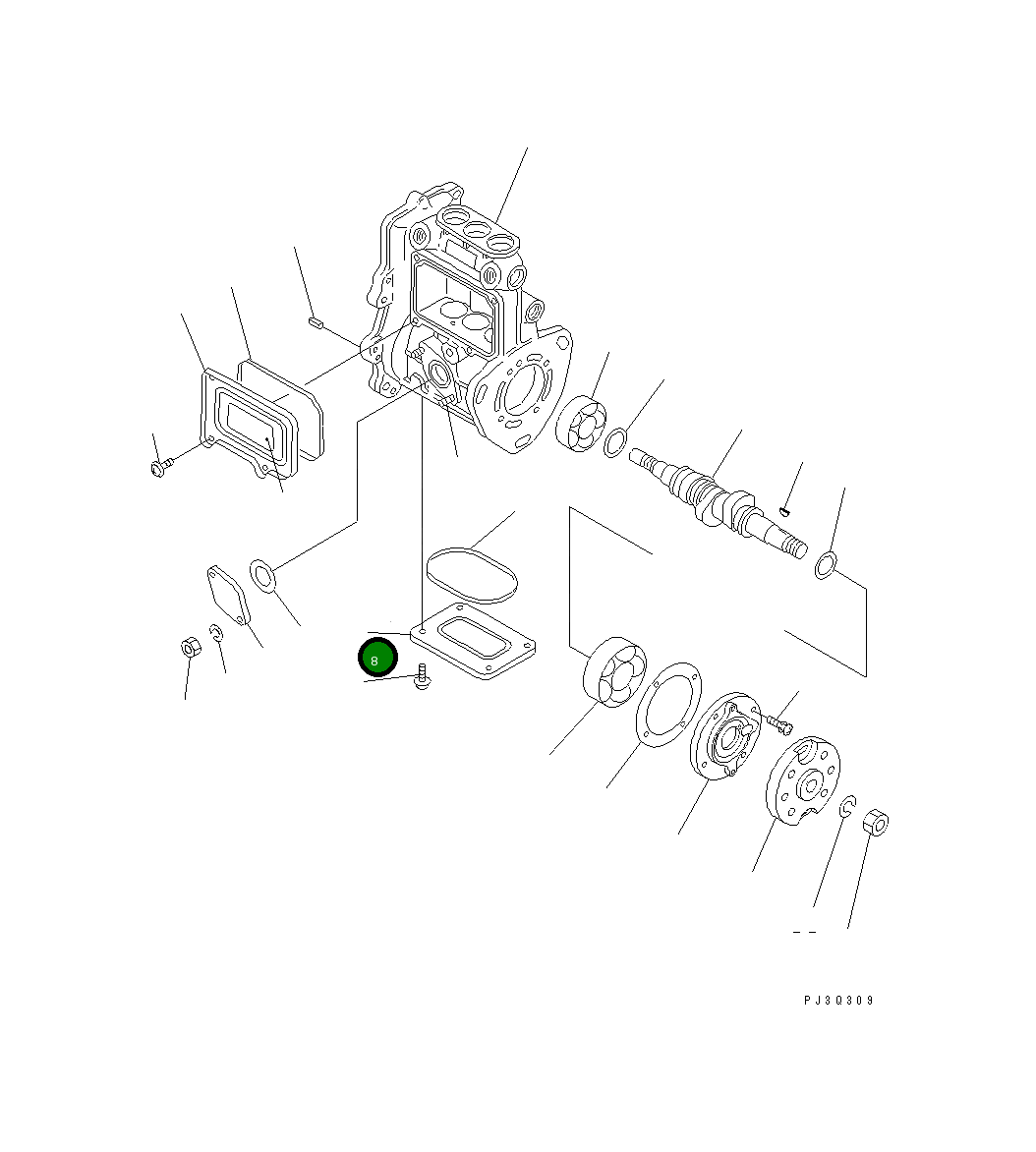 Крышка 451-856 Komatsu