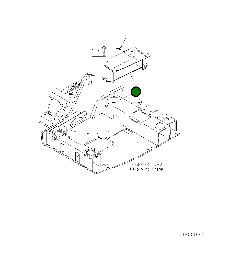 Крышка 22B-54-21811 Komatsu