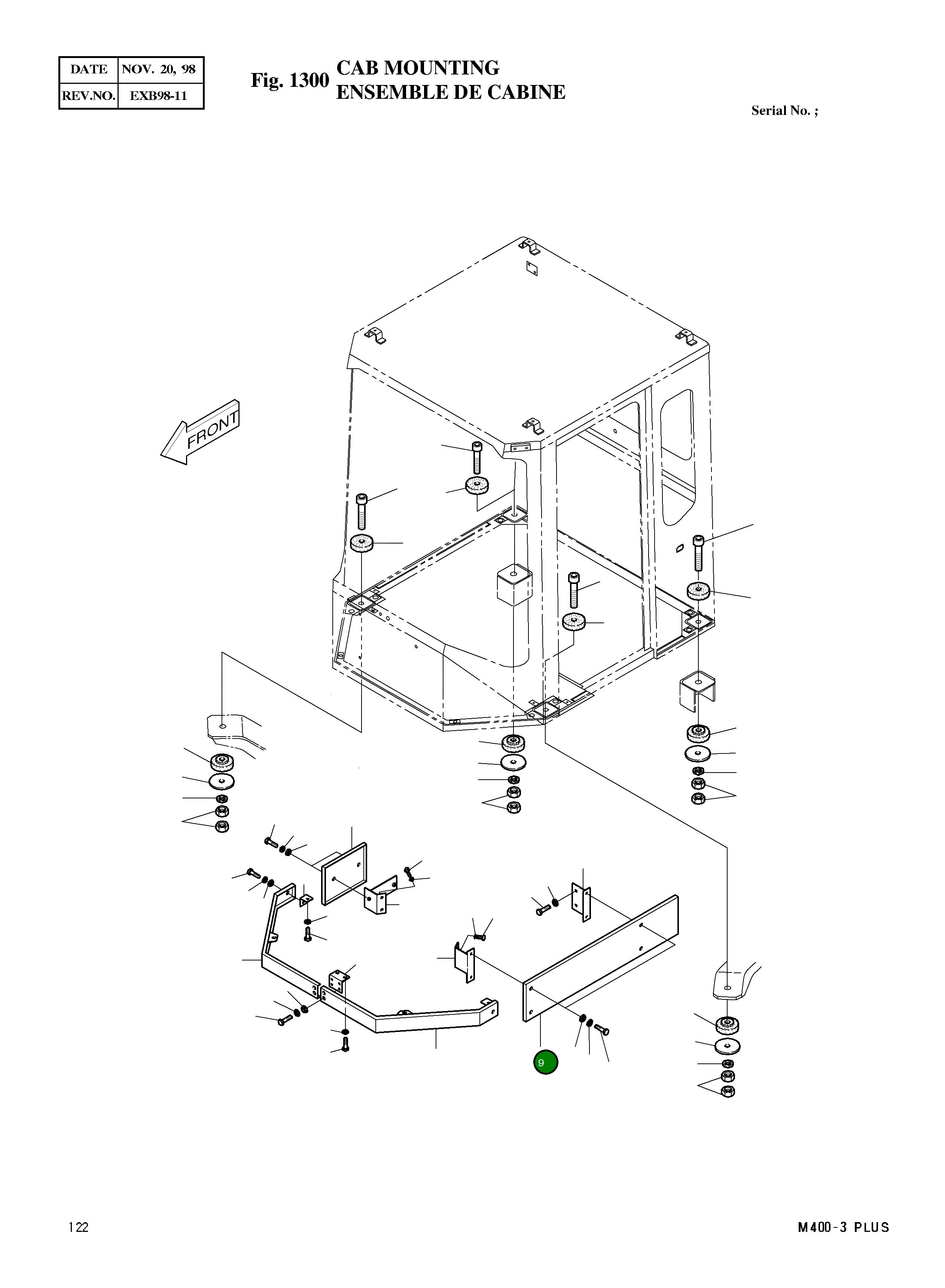 Крышка 4621-4468B Komatsu
