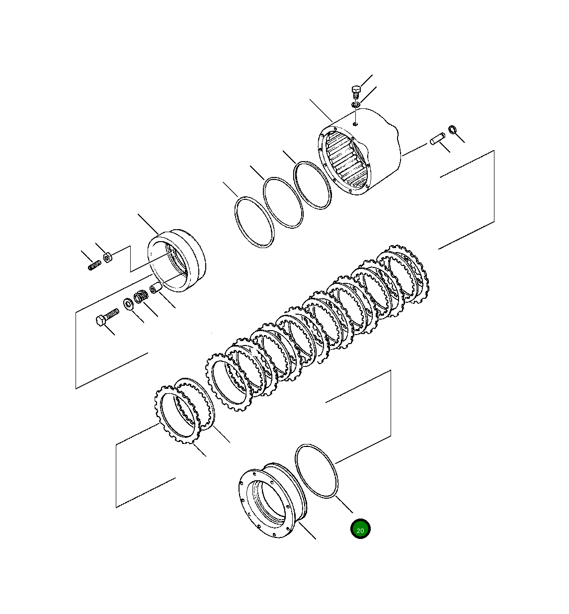 Кольцо уплотнительное (O-Ring) 1209 836 H1 Komatsu