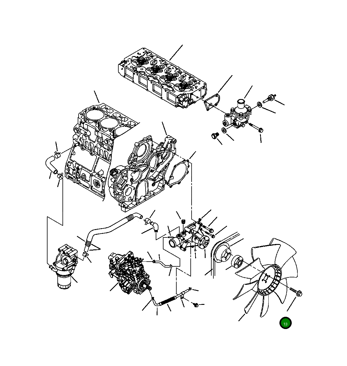 Болт YM261061-00702 Komatsu