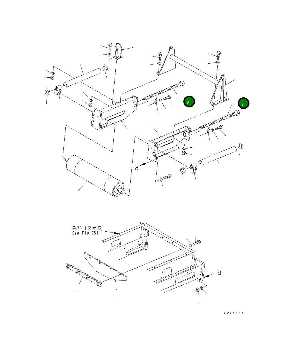 Болт 8233-75-3380 Komatsu