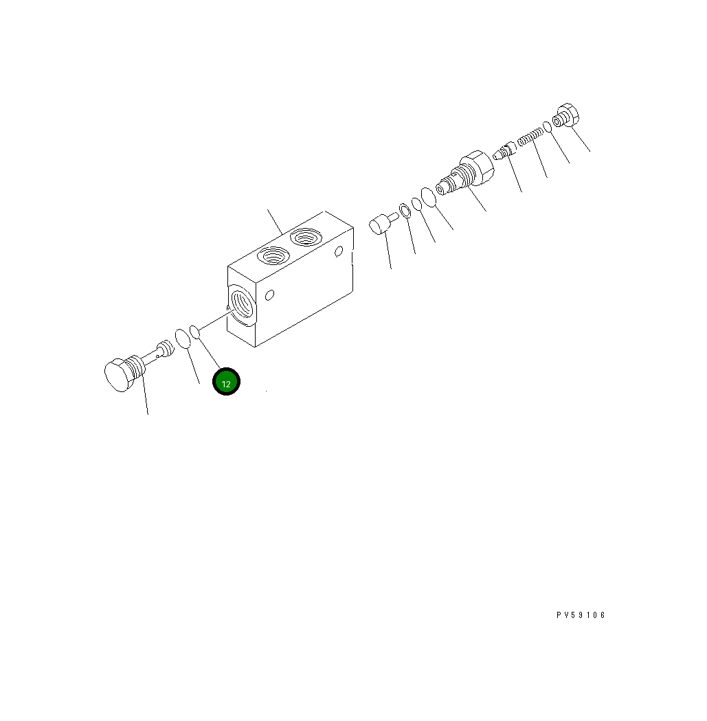 Кольцо уплотнительное (O-Ring) 235-61-11230 Komatsu