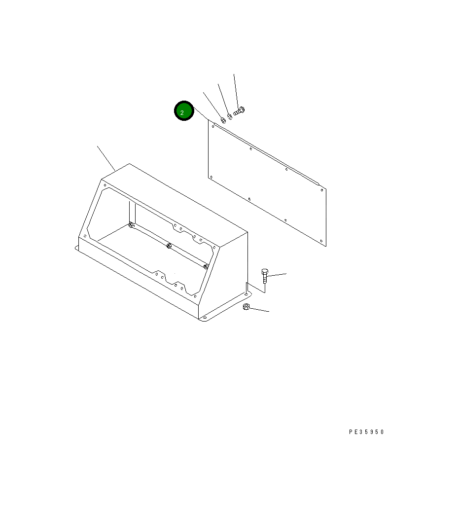 Крышка 7700-85-3320 Komatsu
