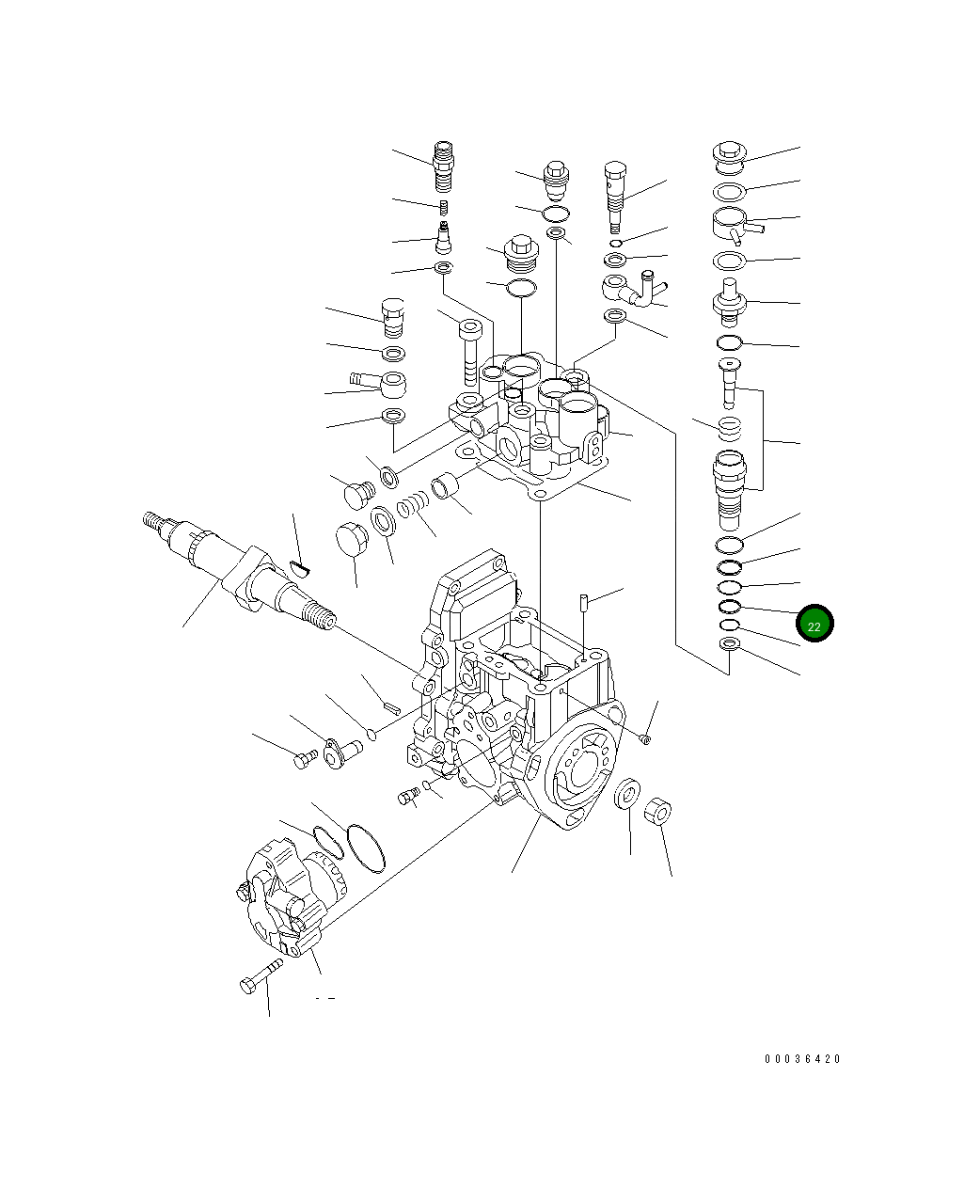 Кольцо YM24372-000150 Komatsu
