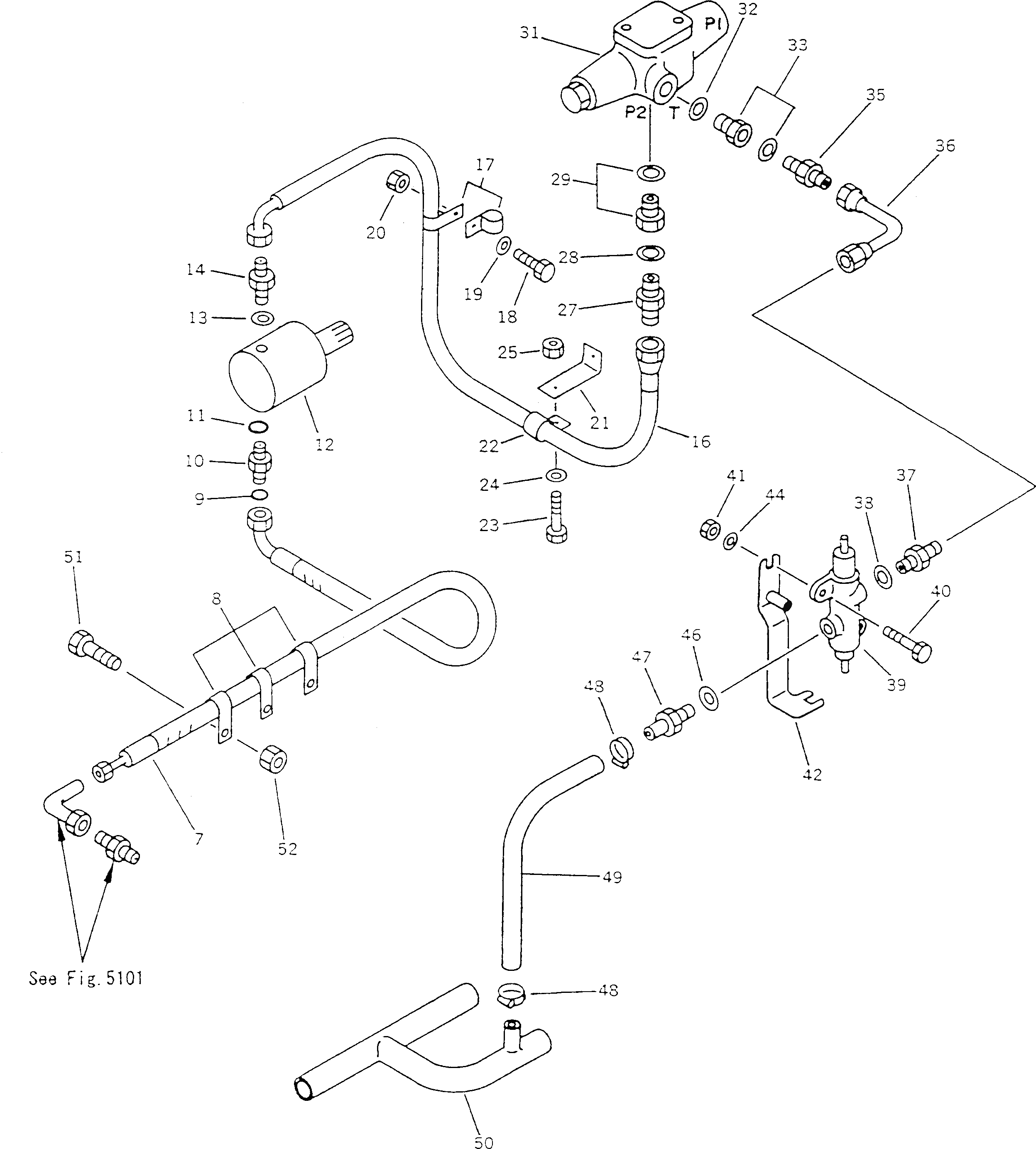 Кольцо уплотнительное (O-Ring) BW055645  Komatsu