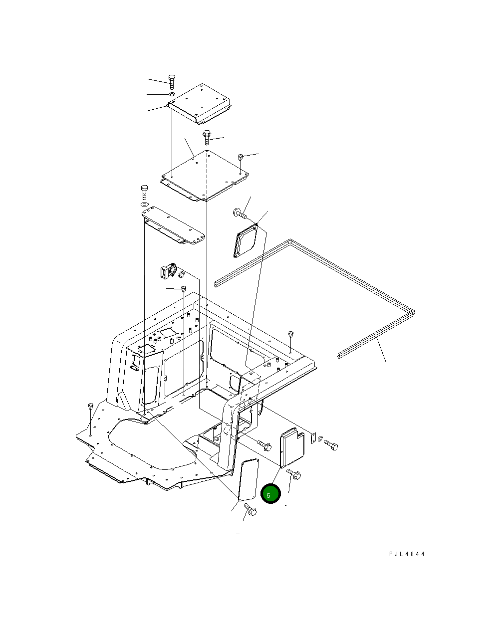 Крышка 195-54-64281 Komatsu