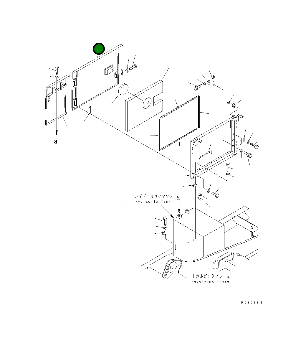 Крышка 20Y-54-K7413 Komatsu