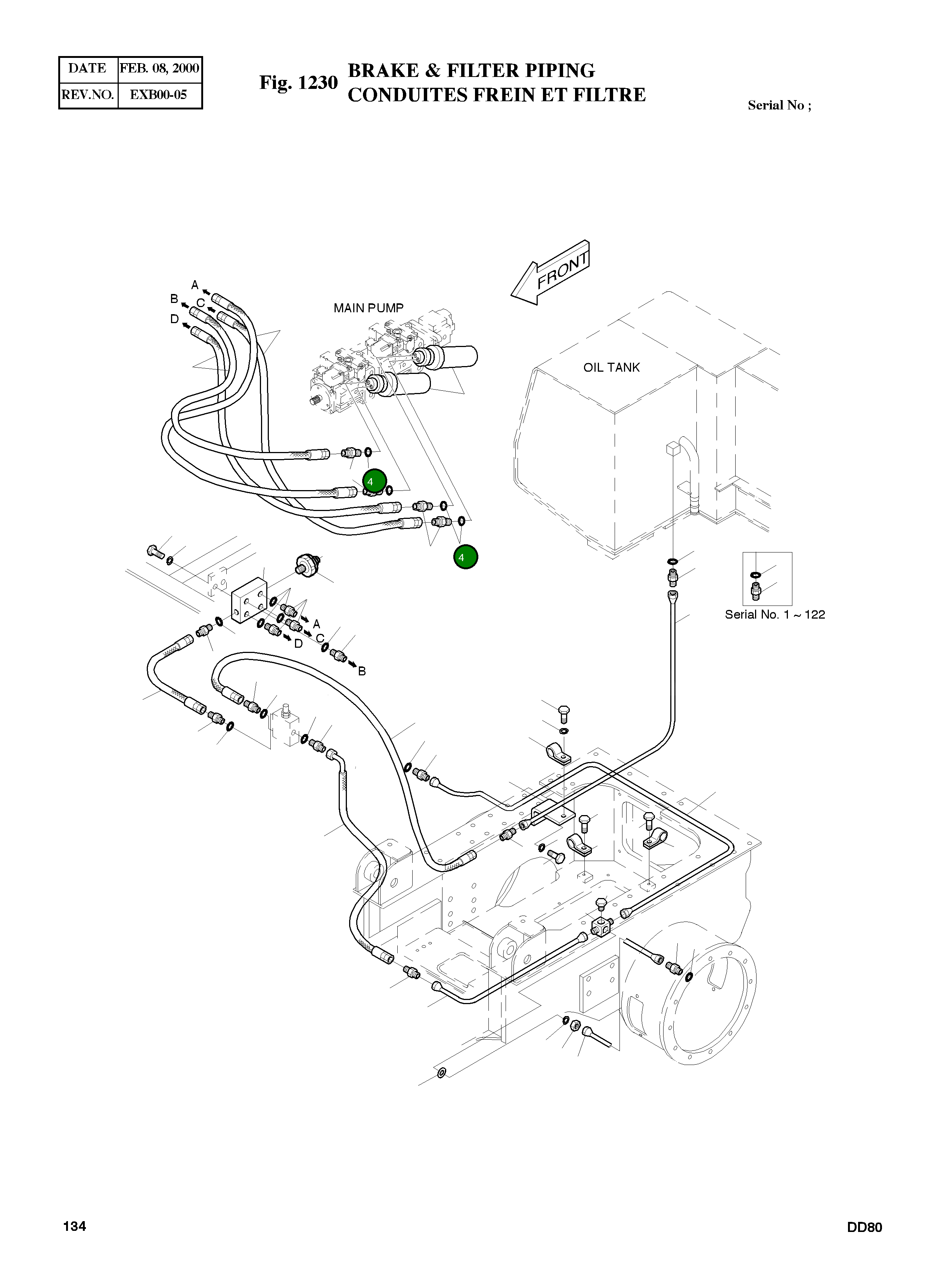 Кольцо уплотнительное (O-Ring) 2180-1026D36 Komatsu