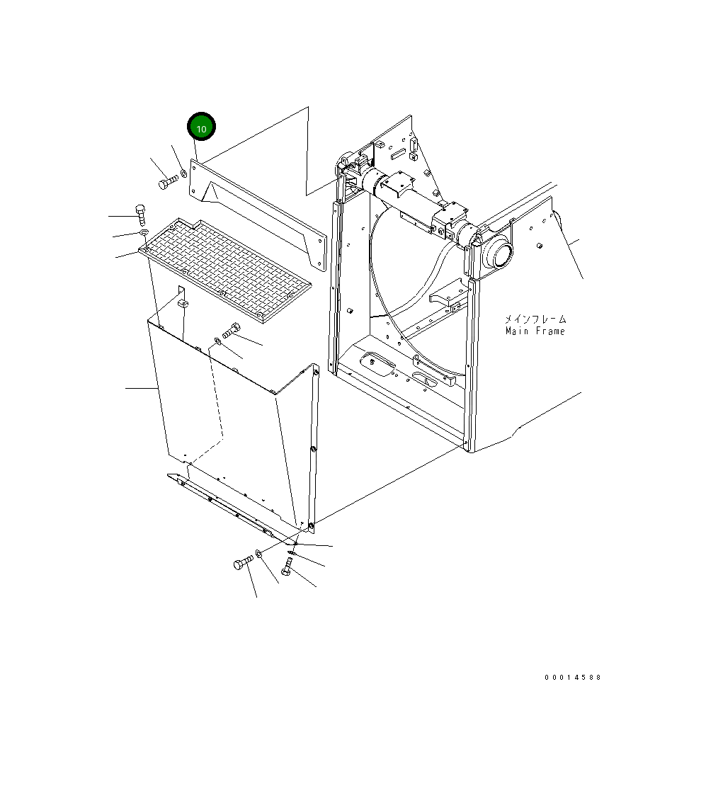 Крышка 154-54-78430 Komatsu