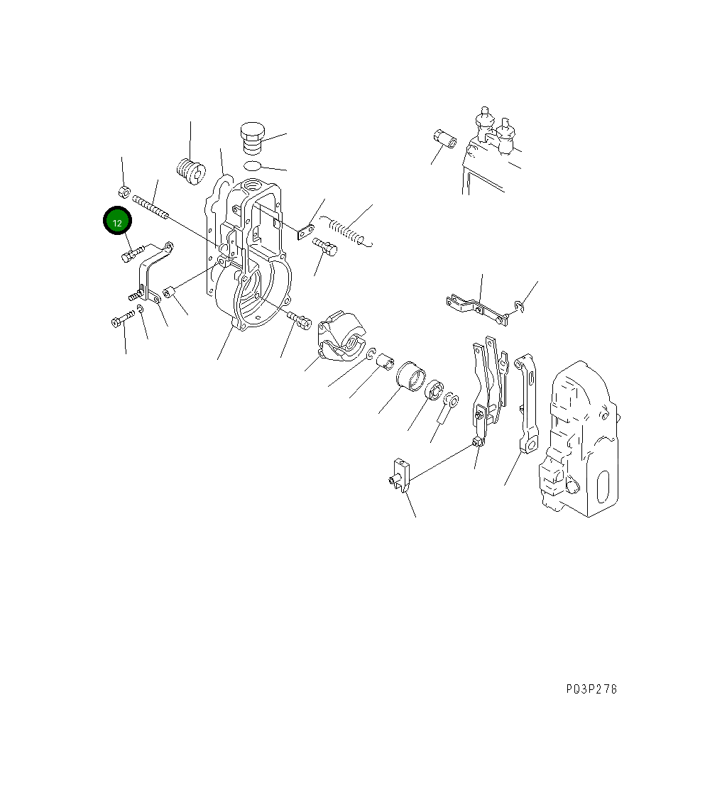 Болт DK029010-5180  Komatsu