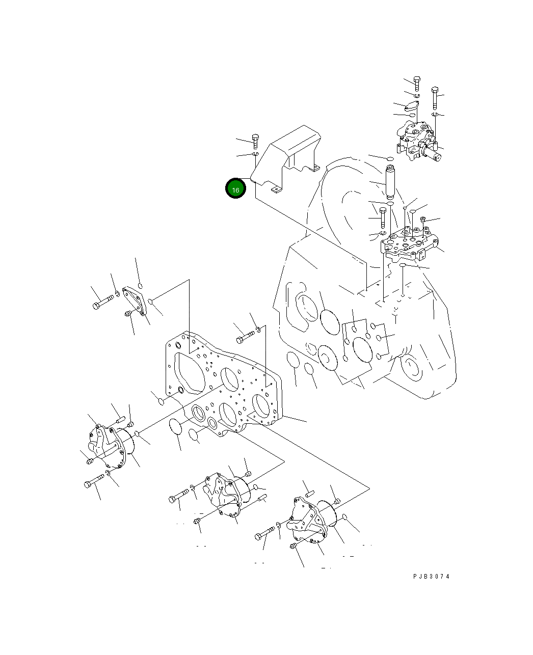 Крышка 156-76-22180  Komatsu