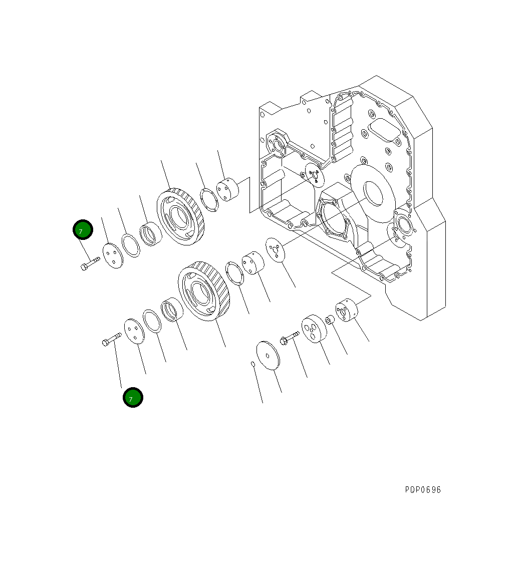 Болт CU3039398  Komatsu