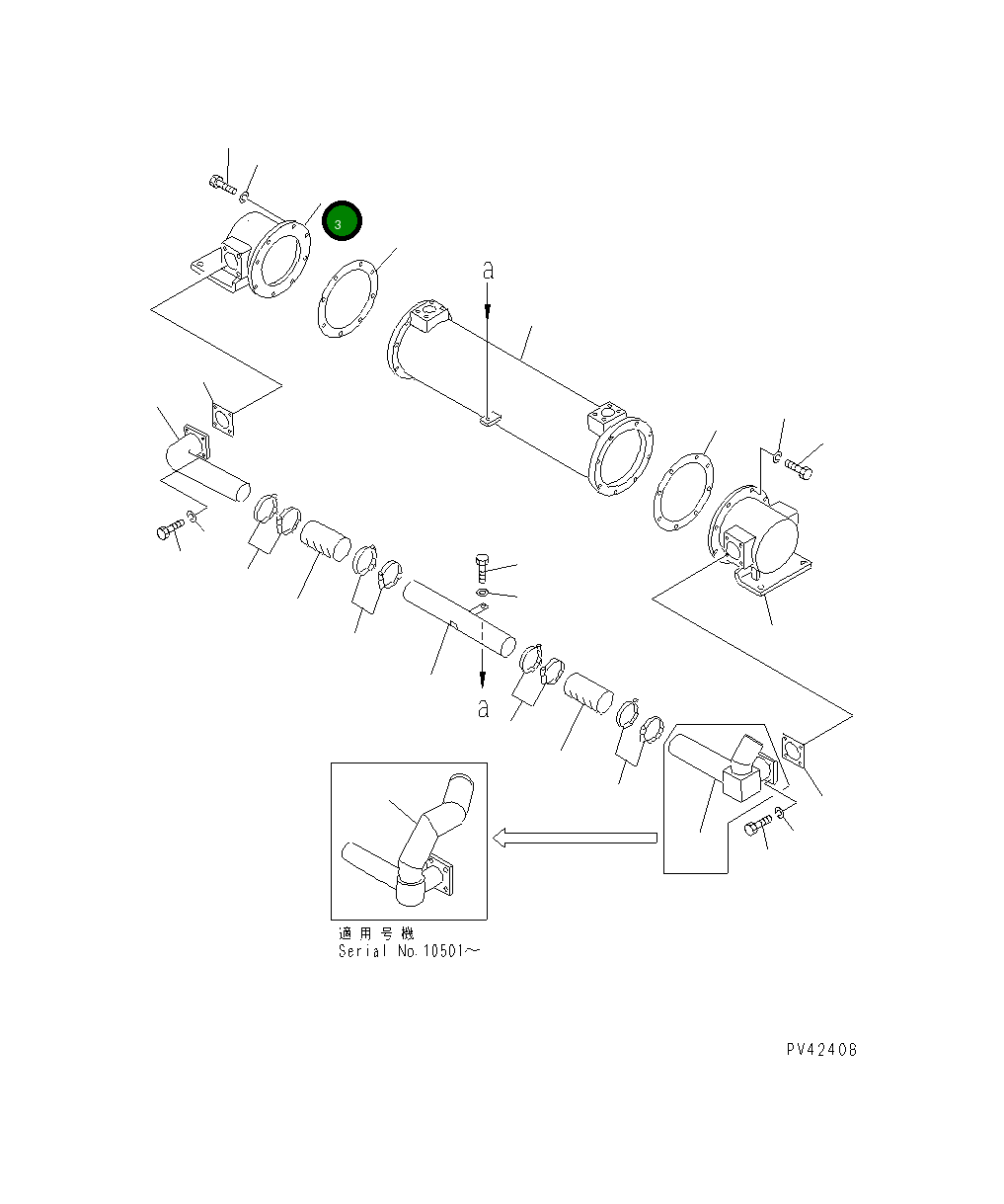 Крышка 427-03-14130  Komatsu