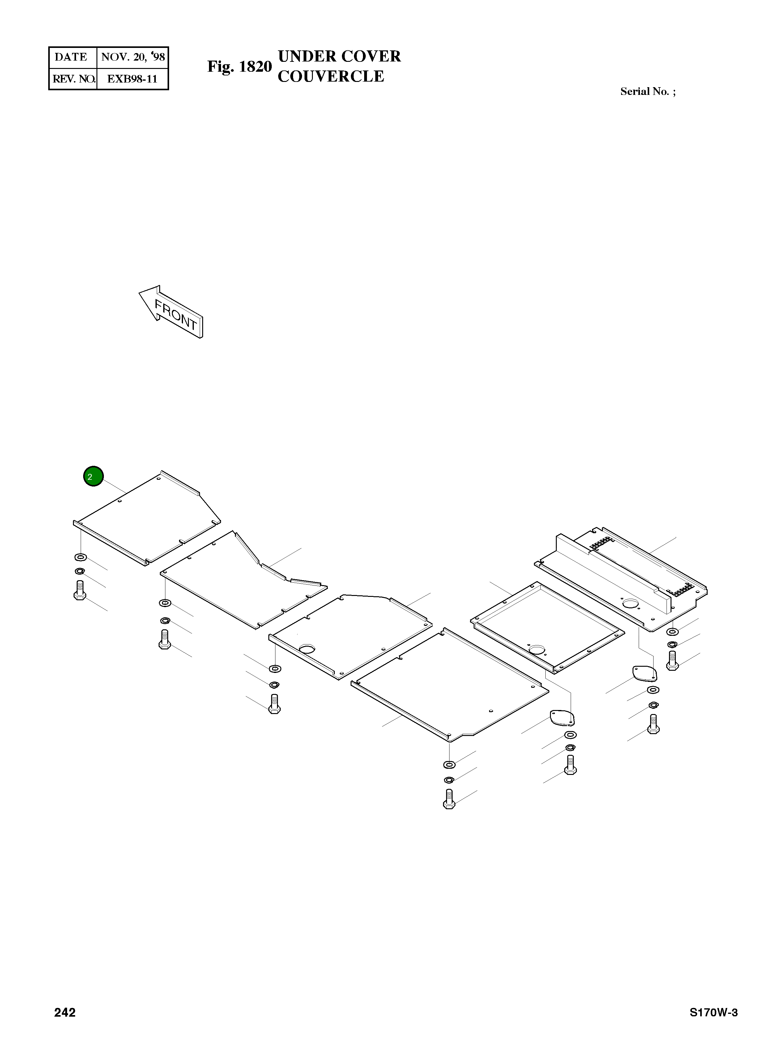 Крышка 2621-4360  Komatsu
