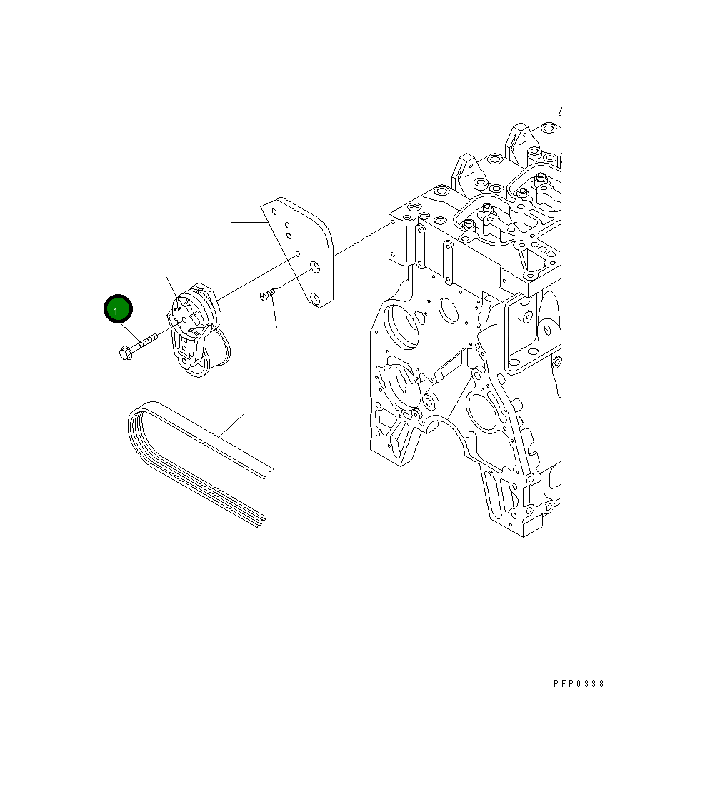 Болт 6732-61-4710 Komatsu