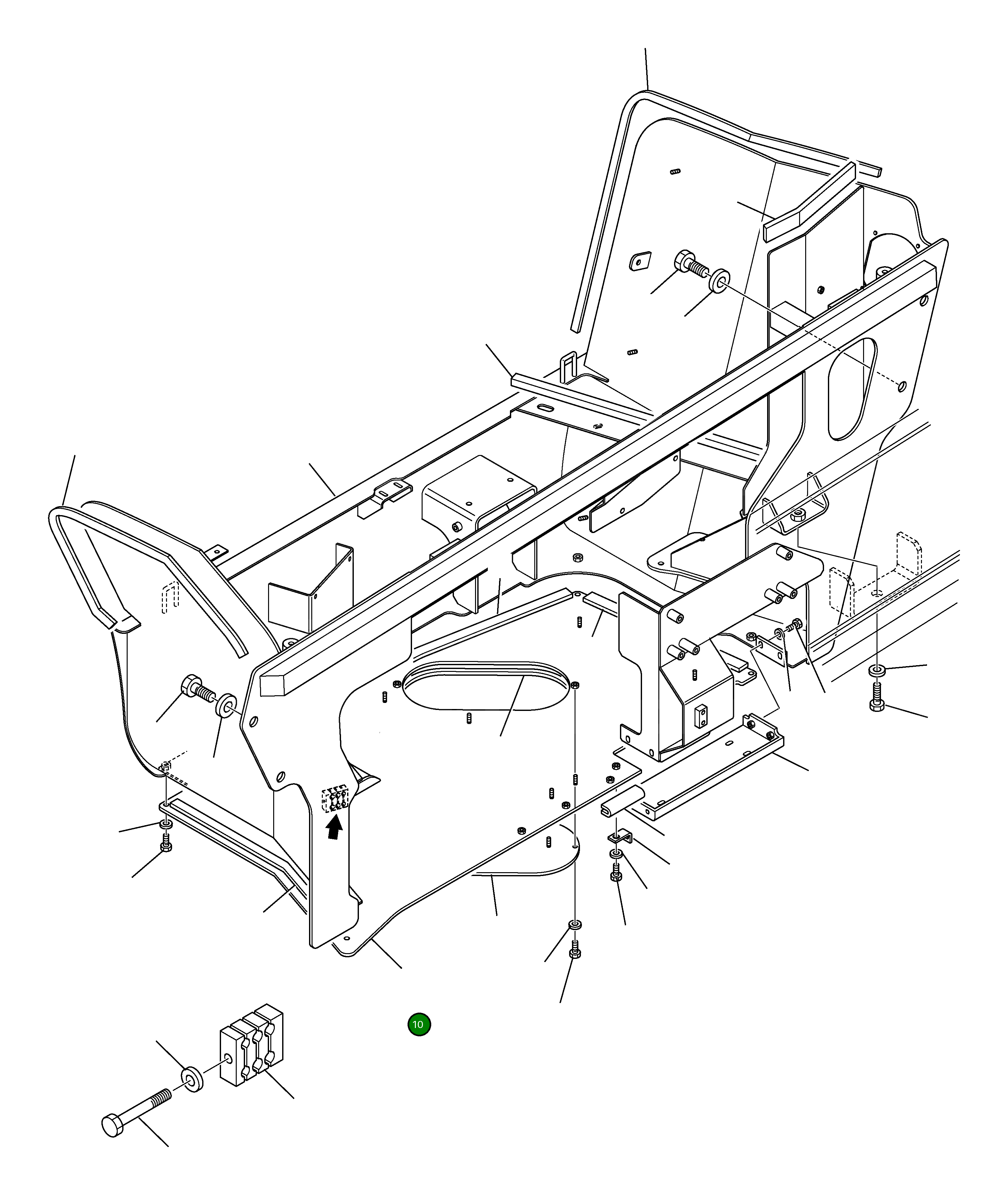 Крышка 395-54-11561 Komatsu
