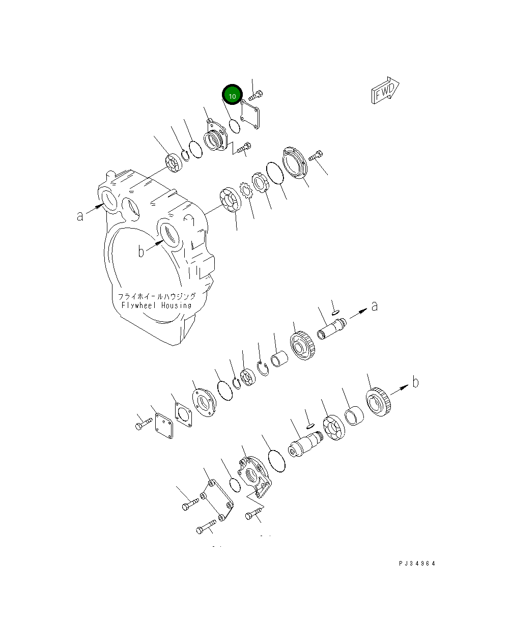 Крышка 6681-21-4270 Komatsu