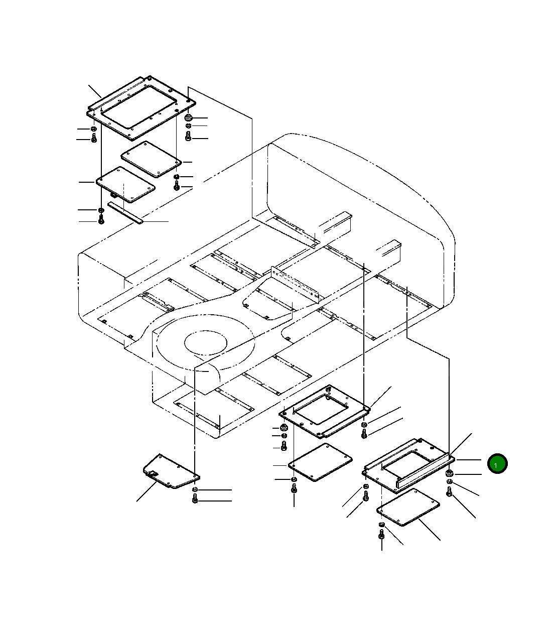 Крышка 20Y-54-28751 Komatsu