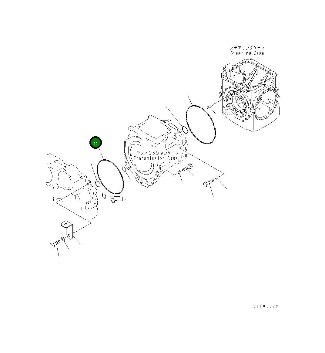 Кольцо уплотнительное (O-Ring) 07000-75500 Komatsu