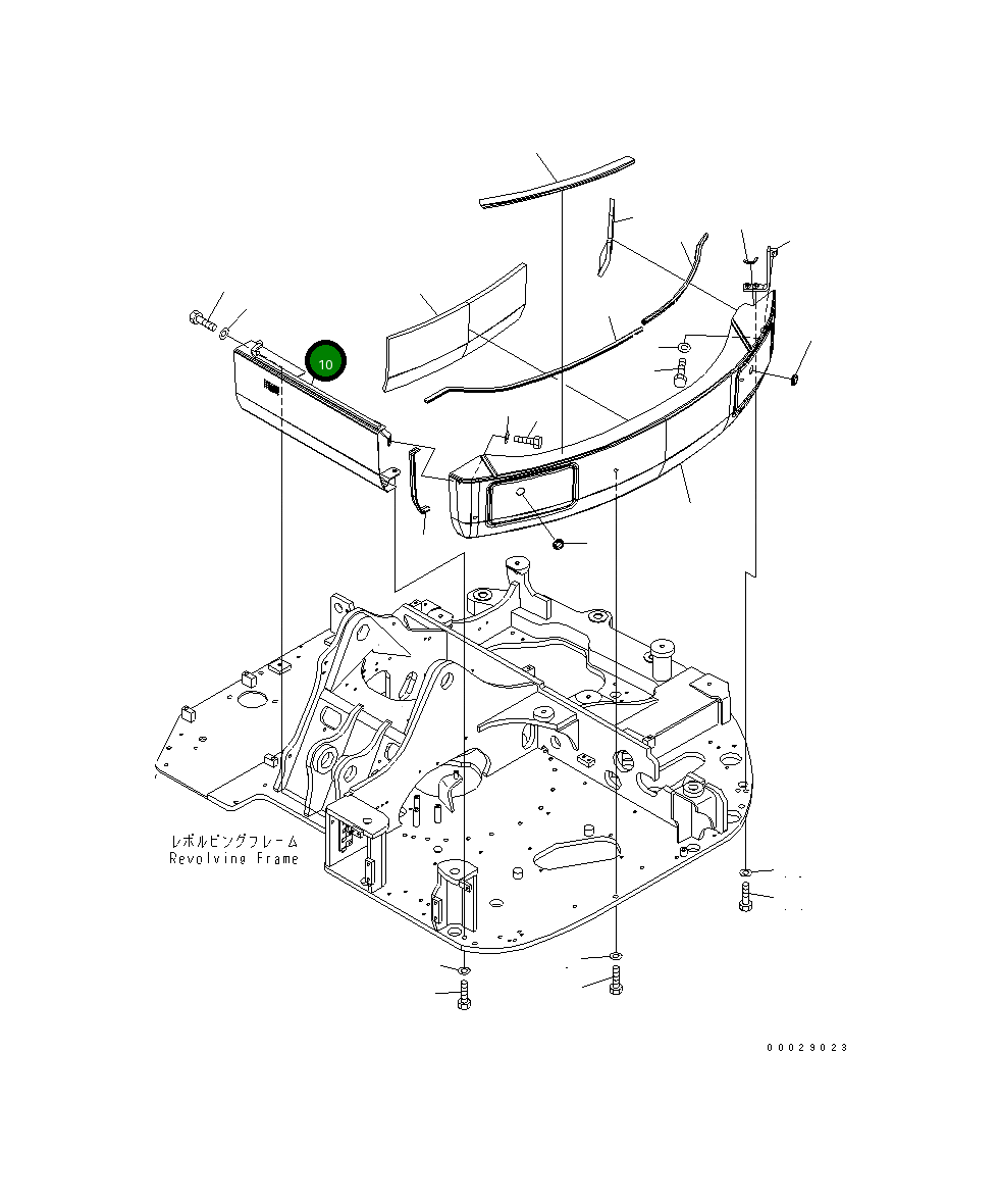 Крышка 21W-46-48260 Komatsu