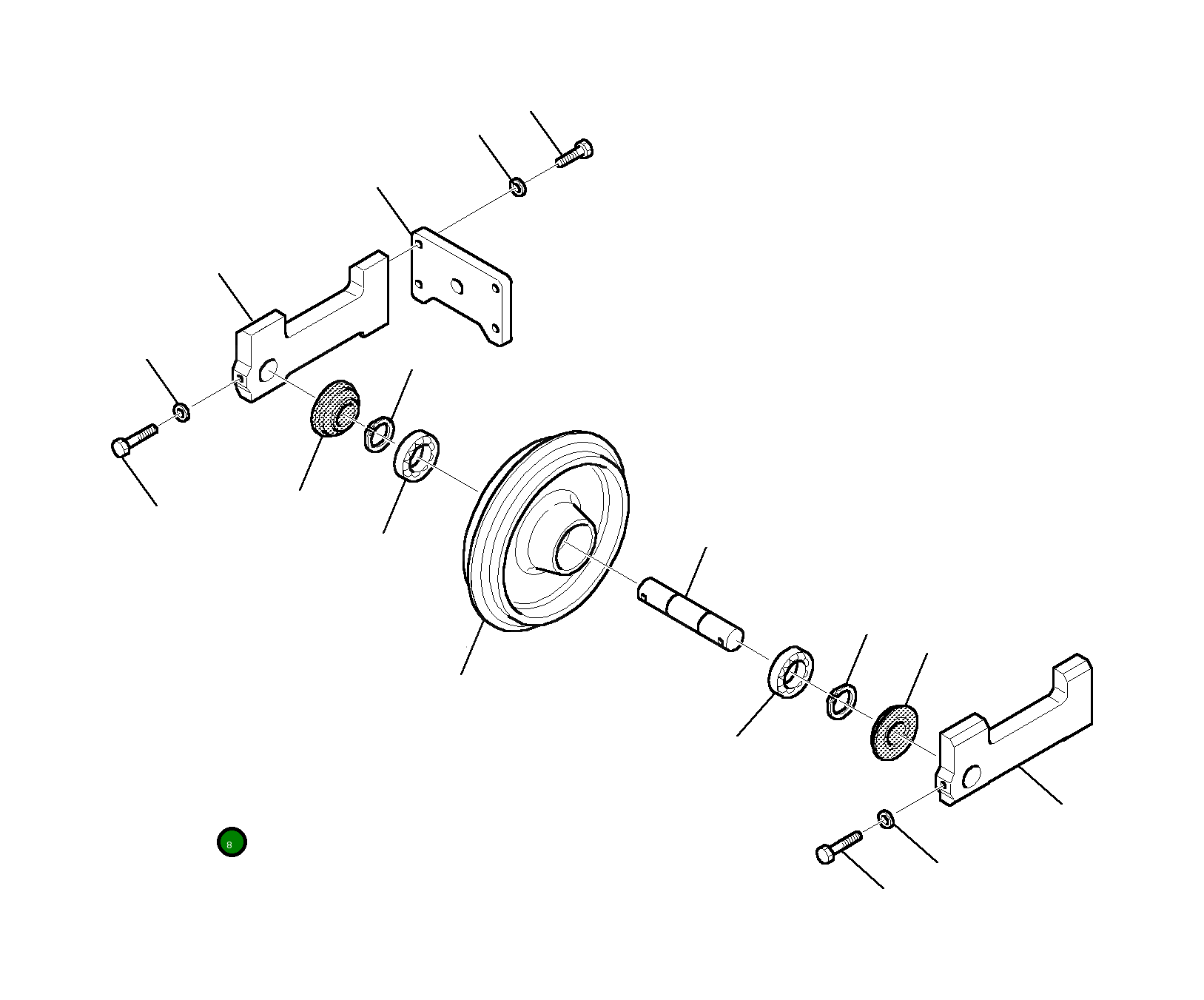 Болт 801070009 Komatsu