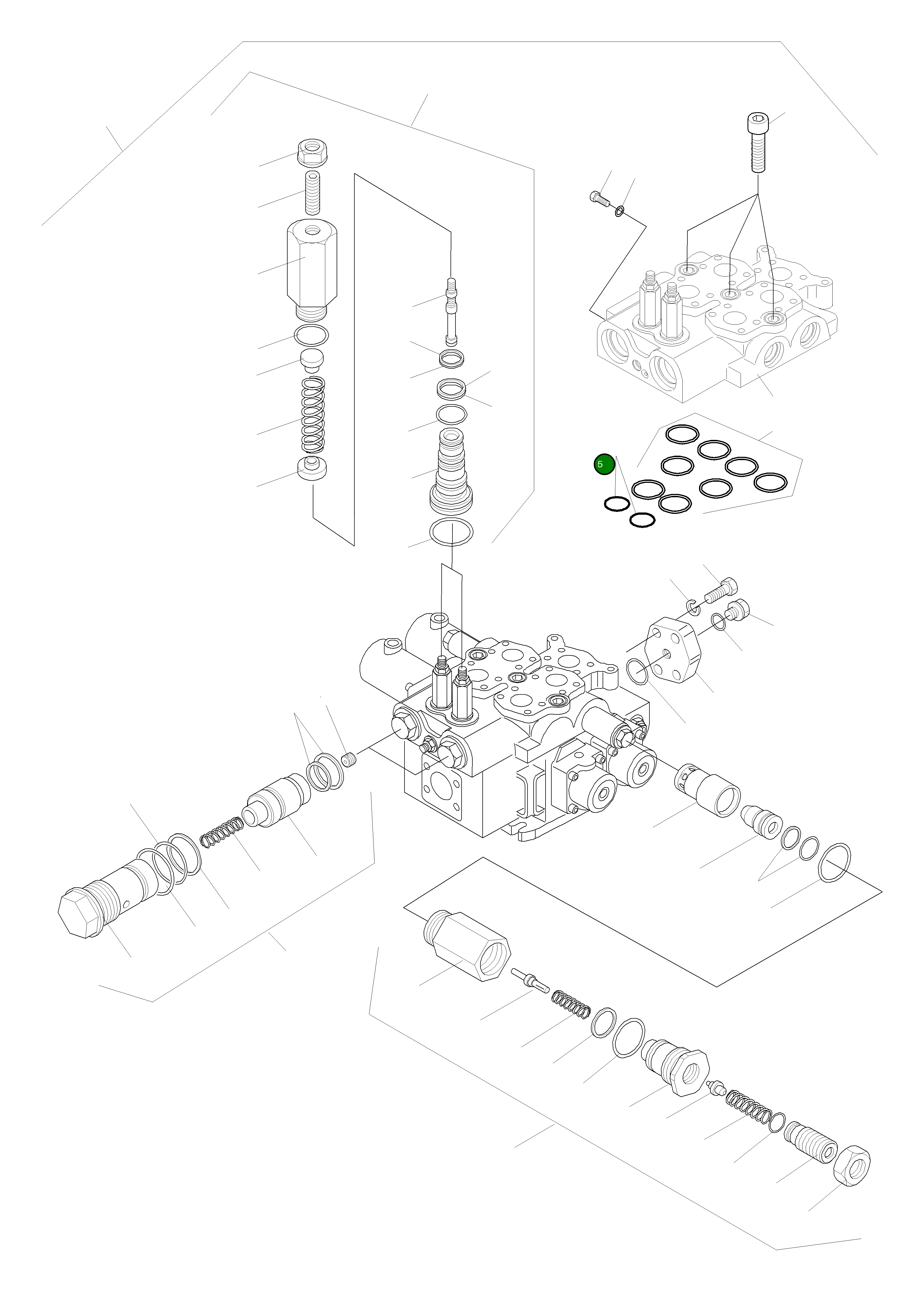 Кольцо уплотнительное (O-Ring) 421-64-H0P38 Komatsu