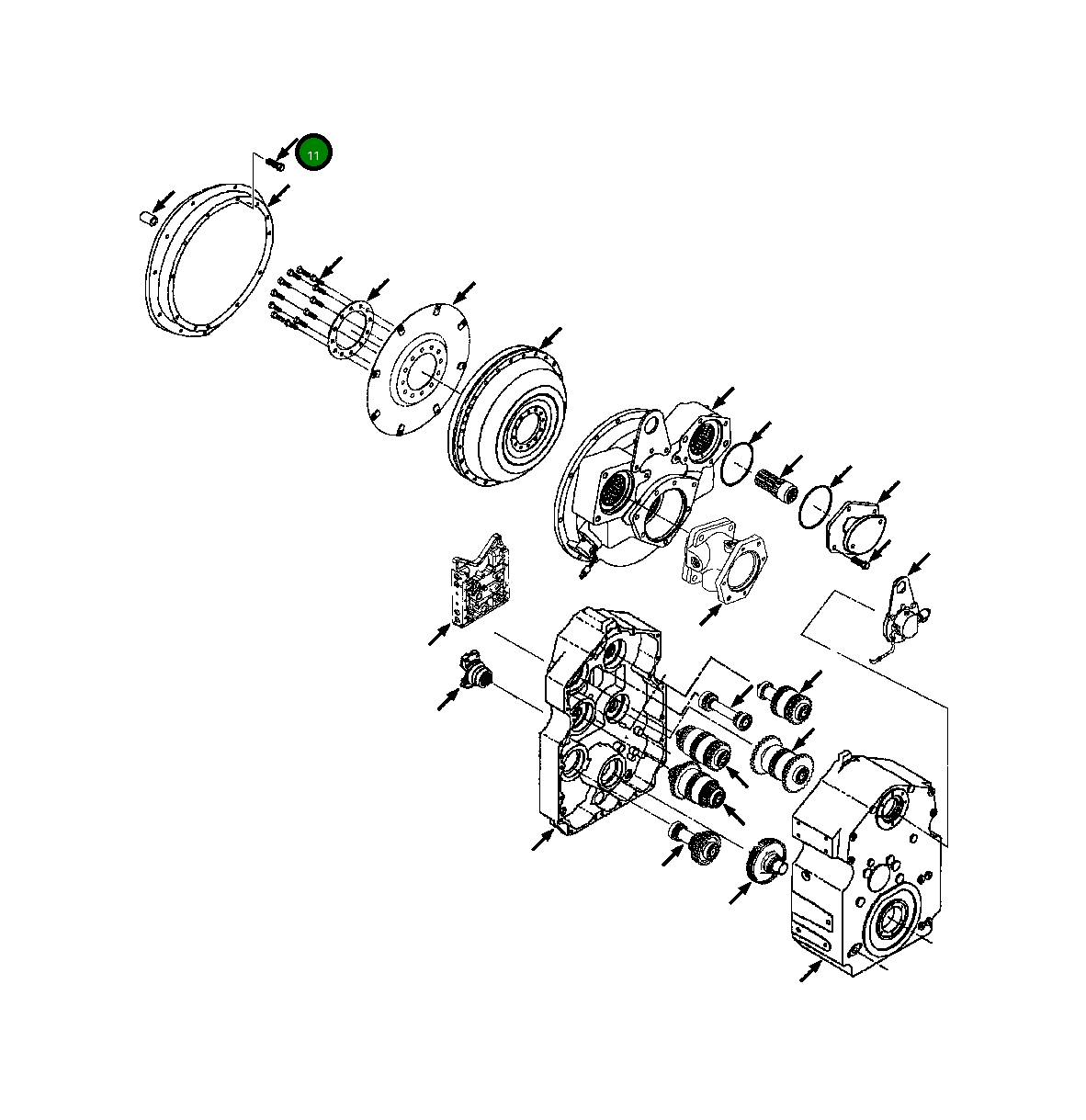 Болт 1438 261 H1  Komatsu