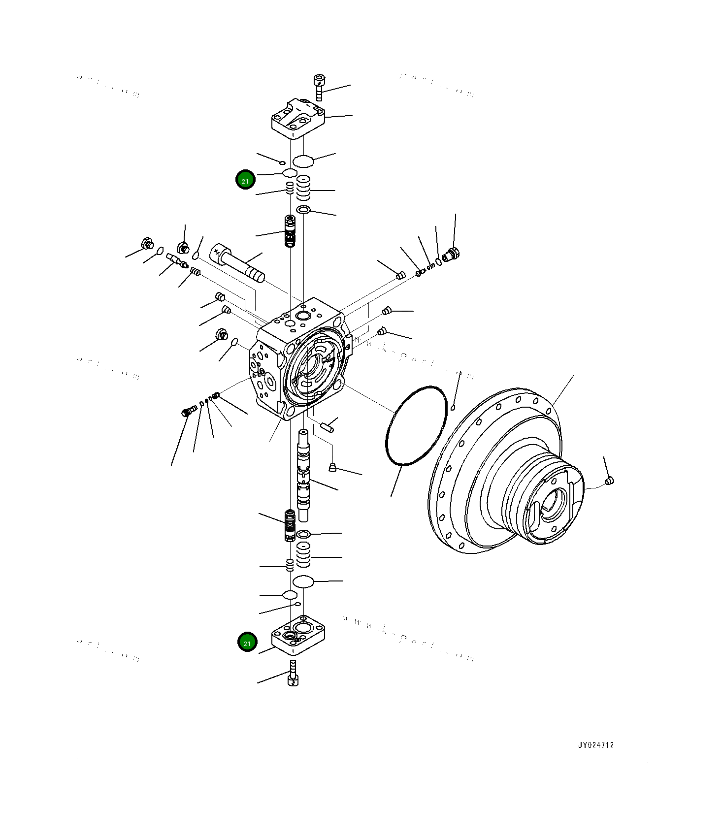 Кольцо уплотнительное (O-Ring) 0700011009 Komatsu