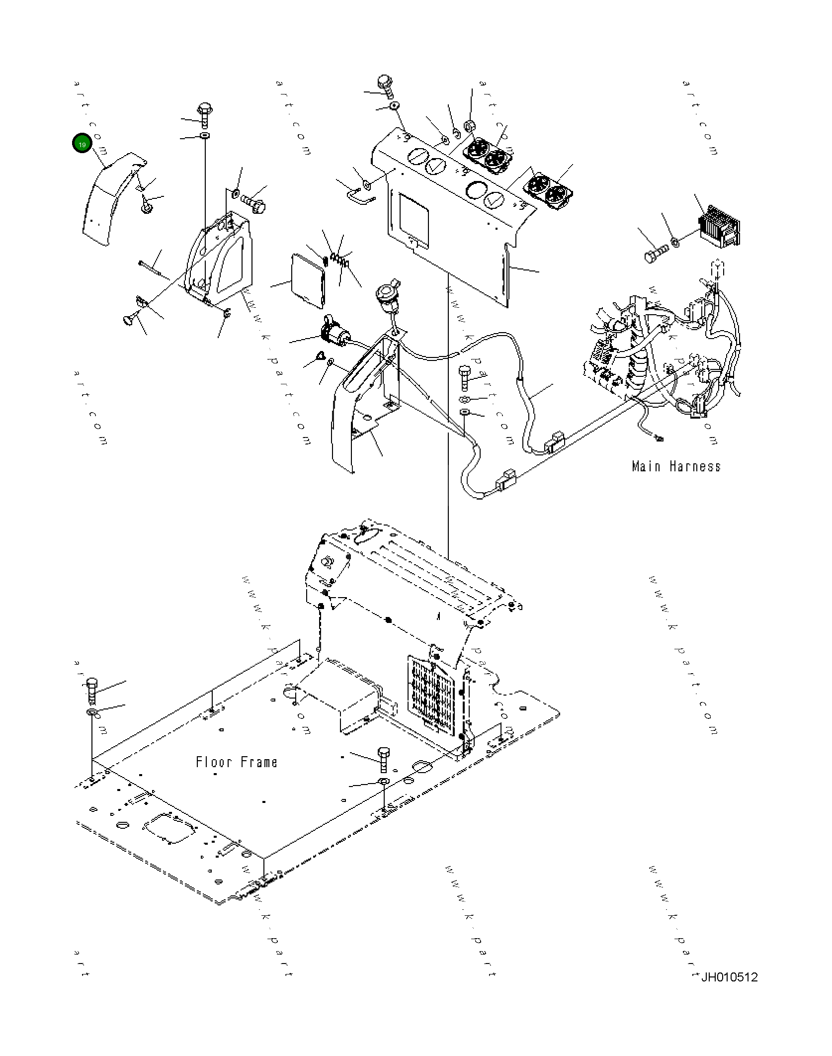 Крышка 2A5-53-11690 Komatsu