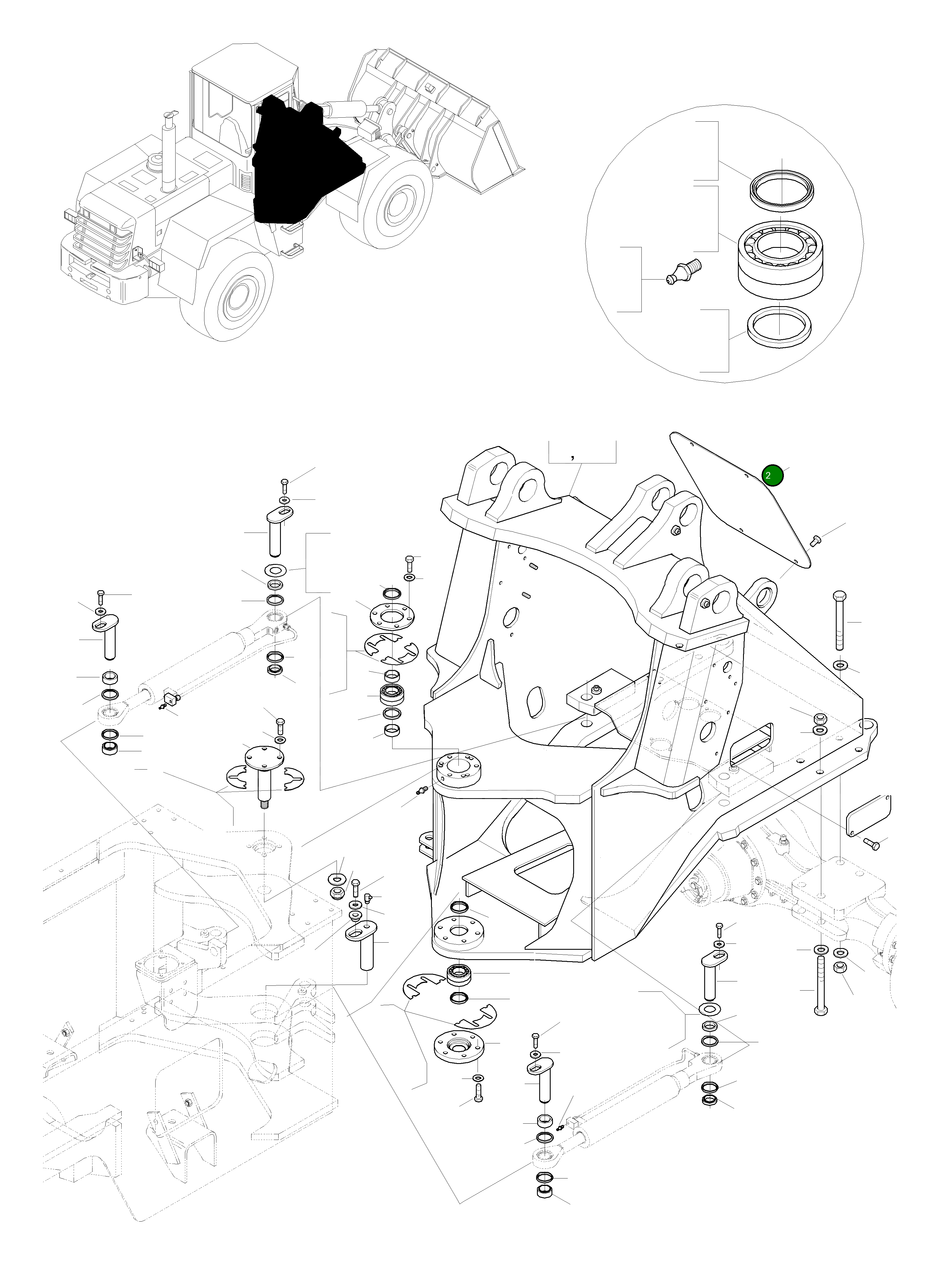 Крышка 42Y-46-H1190 Komatsu