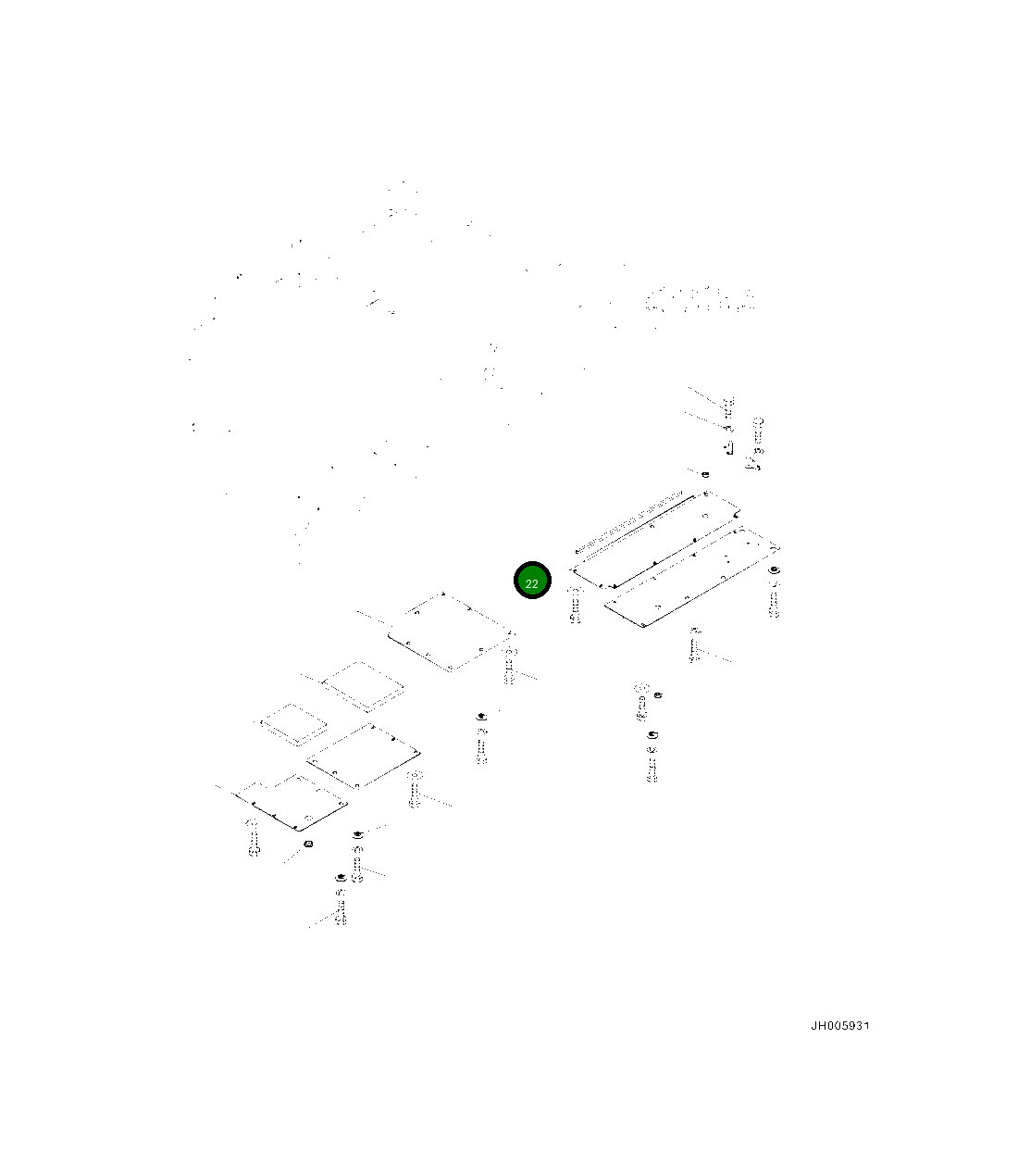 Крышка 208-54-42191  Komatsu