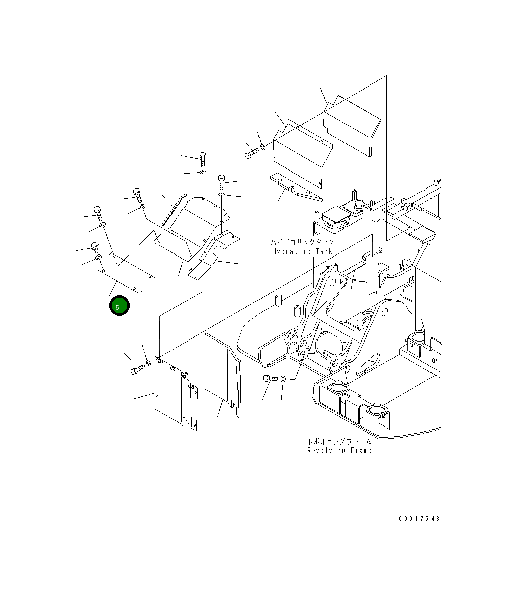 Крышка 22B-54-12310 Komatsu