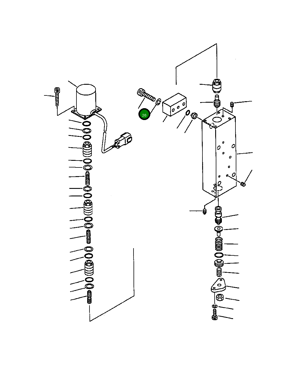 Болт 708-25-58320 Komatsu