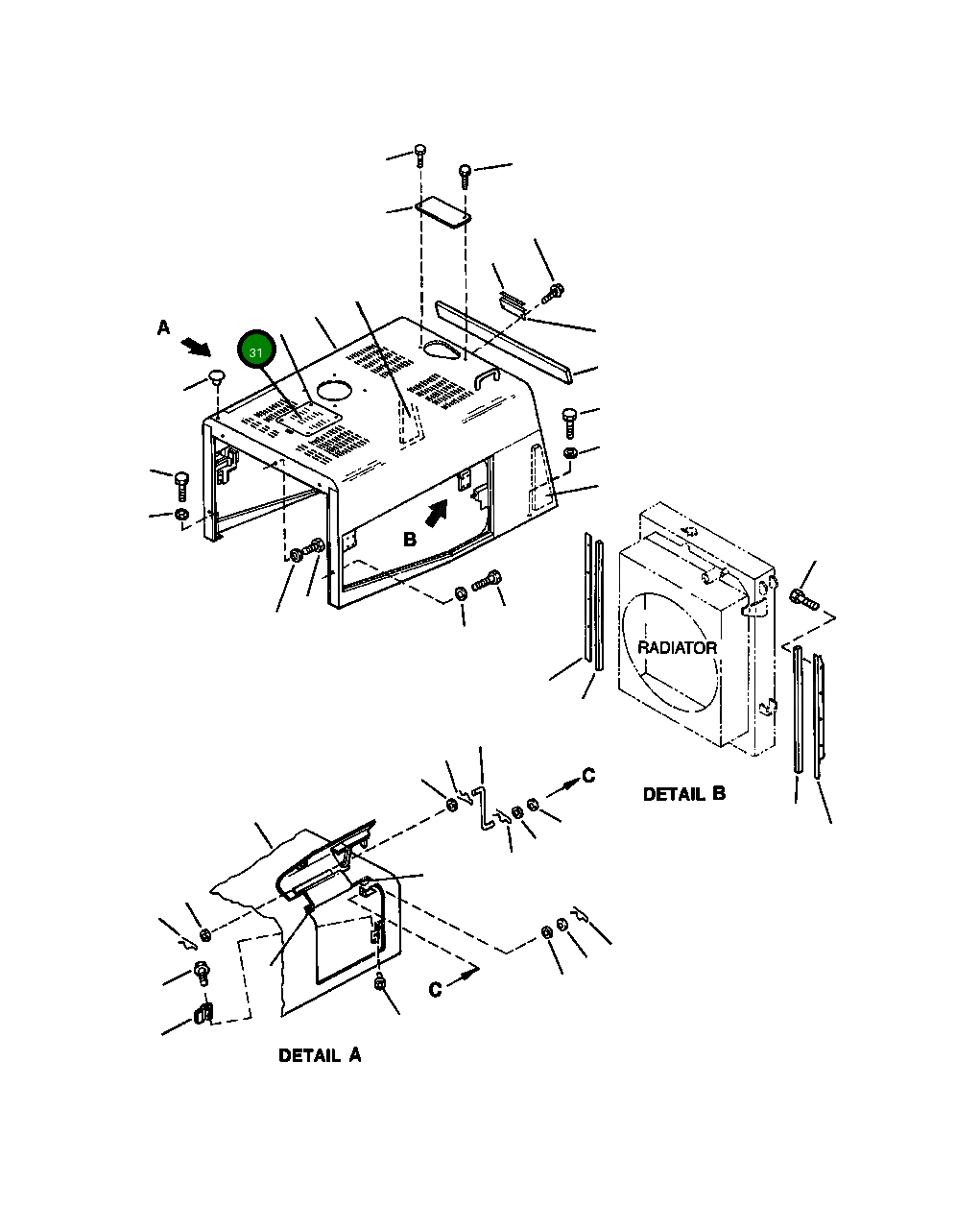 Крышка 423-54-A2650  Komatsu