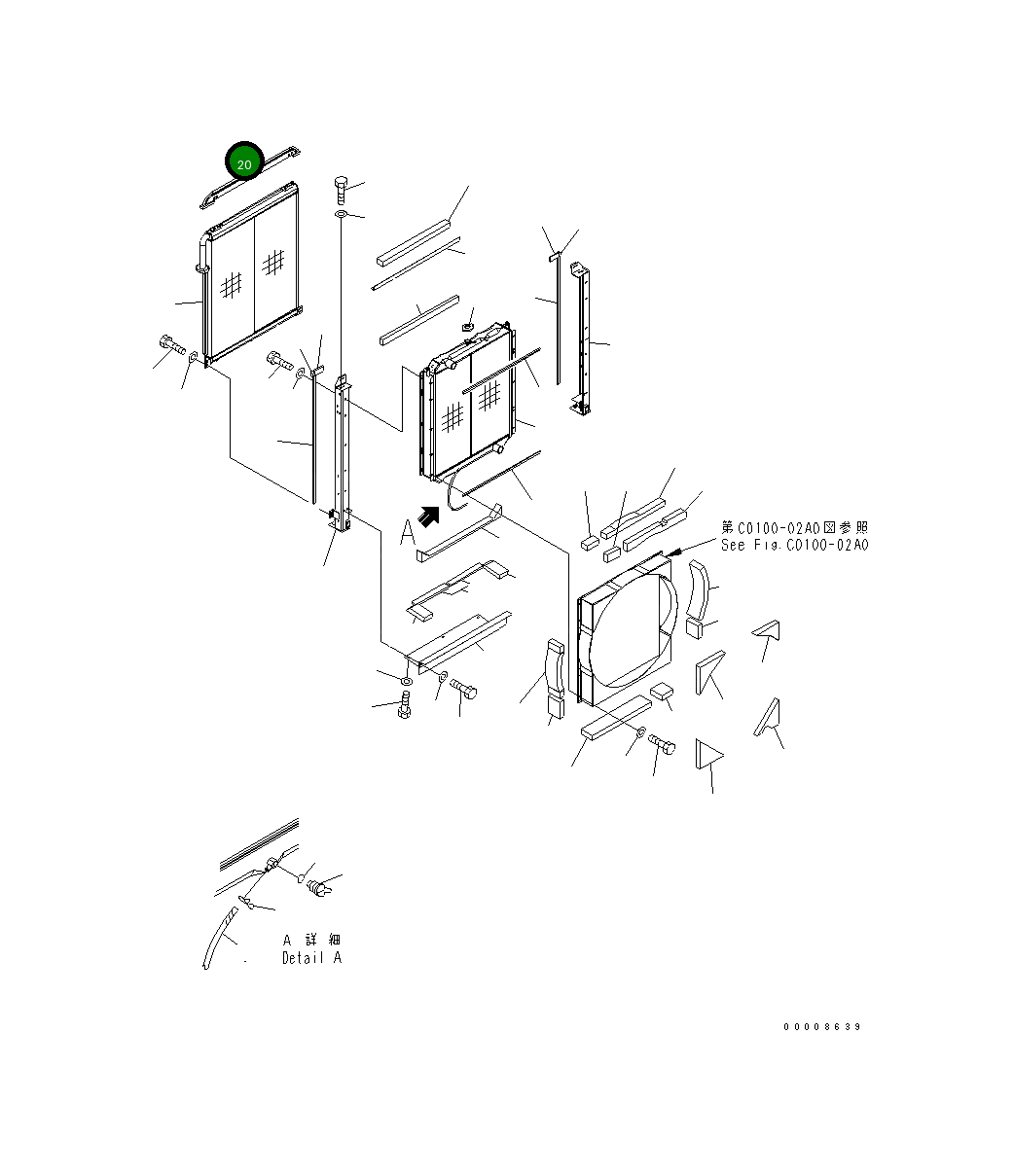 Крышка 21M-03-11710 Komatsu